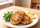 Тарелочка вкуснейших котлет из кабачка, картофеля и куриного филе