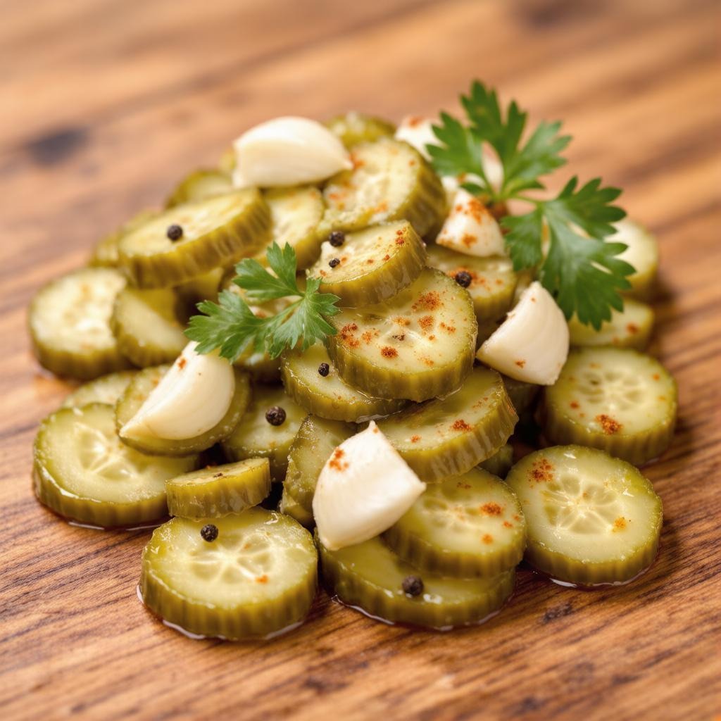Соленые с корицей огурчики, с чесночком и специями