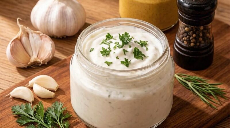 Сметанный соус с дижонской горчицей и зеленью